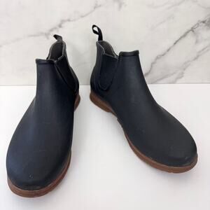 Bogs Womens Sweet Pea Chelsea Boots Size 10 Waterproof Rain Garden Black